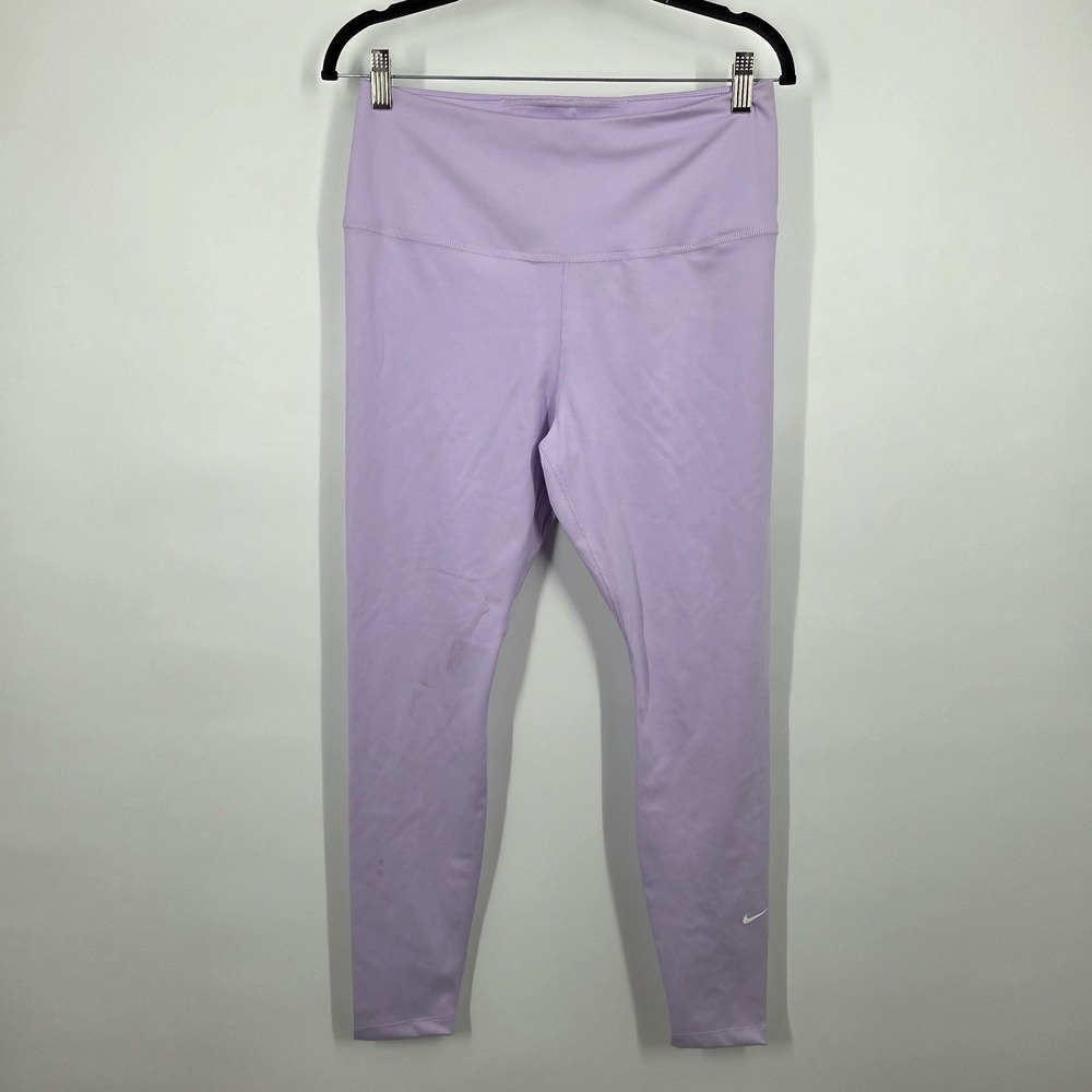 Nike FN3241-512 Women's DRI-FIT Compression Leggings Light Purple L Large
